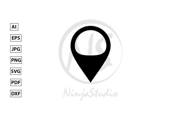 Locator Icon In Flat Style Vector example image 1