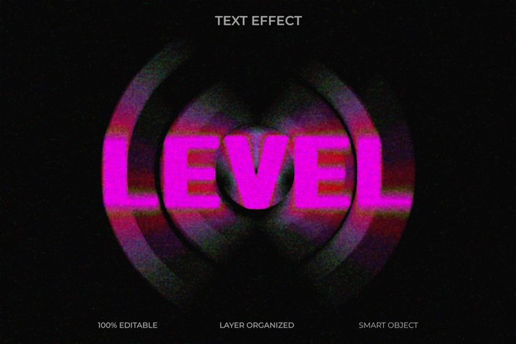Level Editable Text Effect Style example image 1