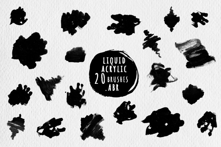 Liquid acrylic brushes for ProCreate .ABR