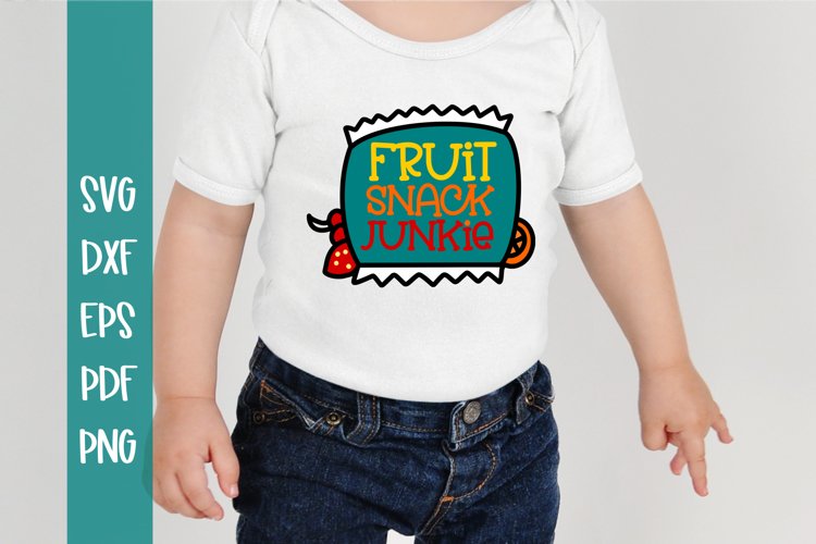 Fruit Snack Junkie Funny SVG example image 1