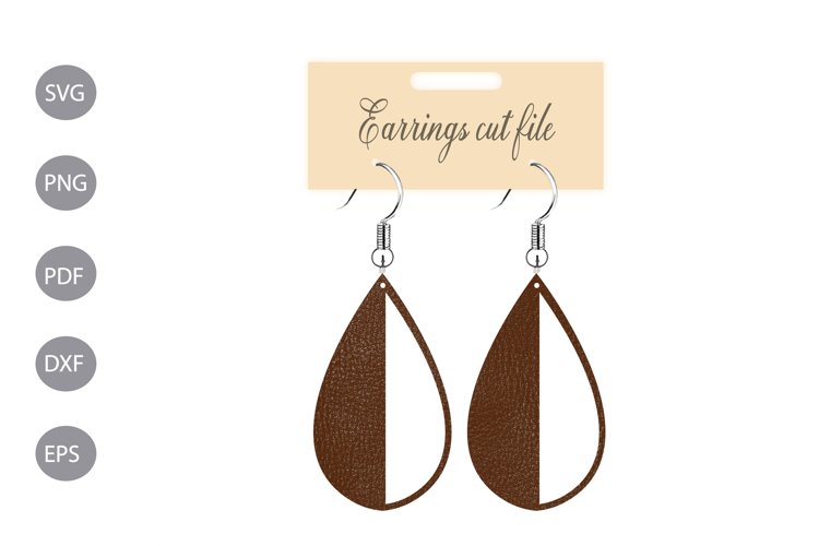 Earrings SVG Template Design