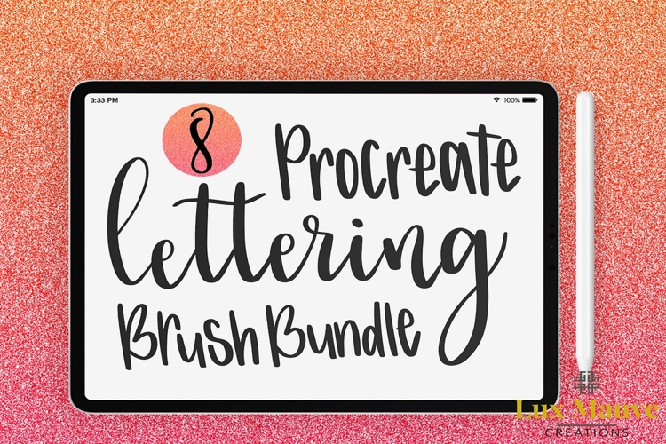 Procreate Lettering Brush Bundle