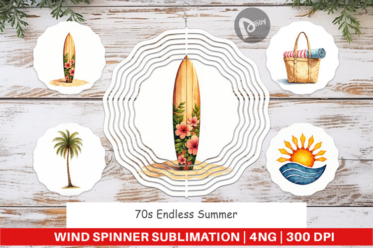 70s Endless Summer Wind Spinner example image 1