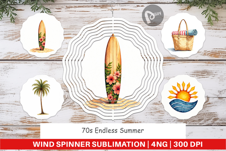 70s Endless Summer Wind Spinner