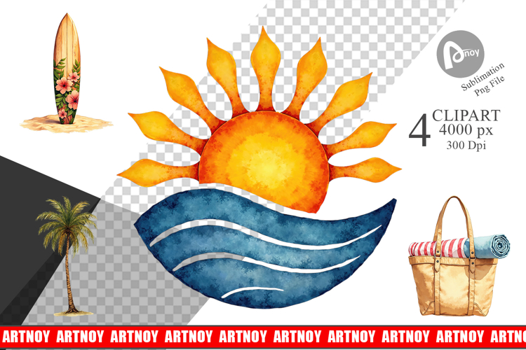 70s Endless Summer Clipart