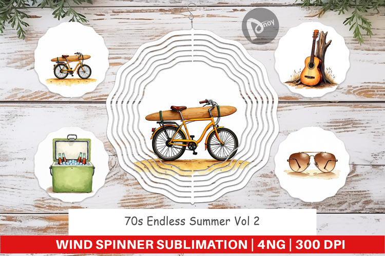 70s Endless Summer Wind Spinner