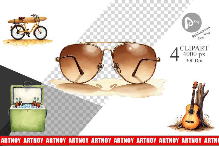 70s Endless Summer Clipart