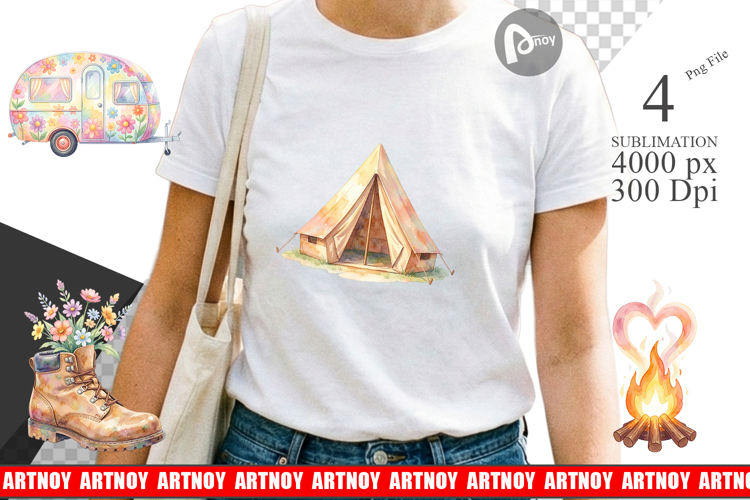 70s Retro Camping Sublimation
