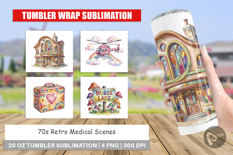 70s Retro Medical Scenes Tumbler