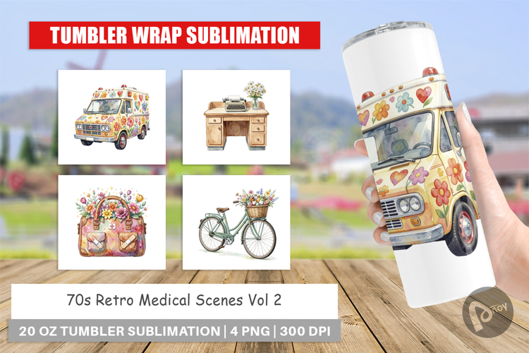 70s Retro Medical Scenes Tumbler