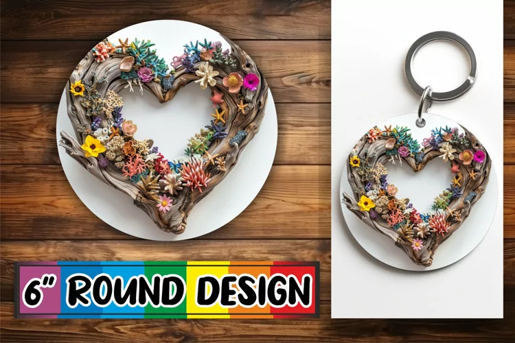 Woodland Wonder Sublimation 3D Heart Frame