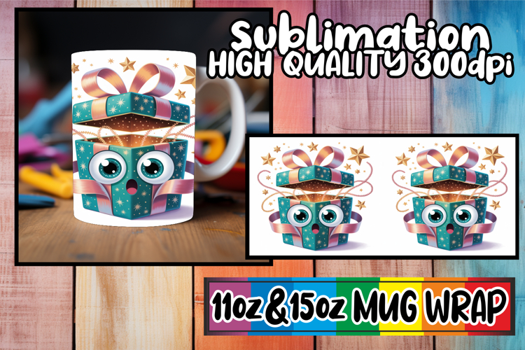 Uplifting days 11oz 15oz sublimation wrap, Cute Christmas