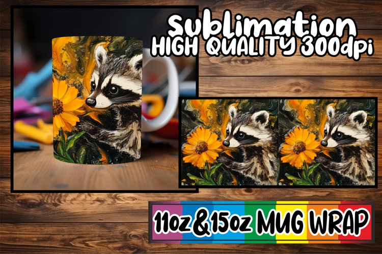 Cheerful memories 11oz 15oz sublimation wrap, Animals