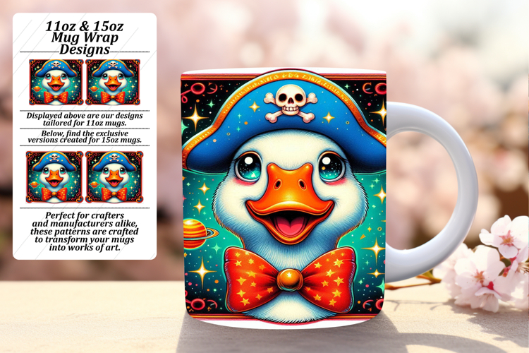 Inspiring 15oz Mug Wrap Png Template , Goose