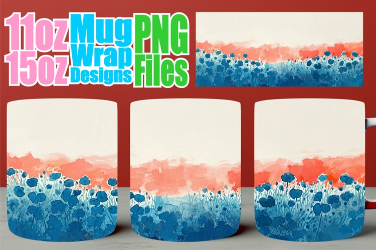 Dreamy Floral Cup: Sublimated Spring Delight 11oz example image 1