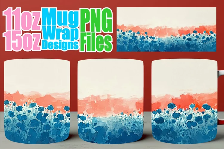 Dreamy Floral Cup: Sublimated Spring Delight 11oz