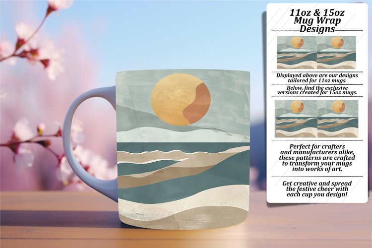 Simple Boho Pattern Wrap for Tumblers 11oz 15oz