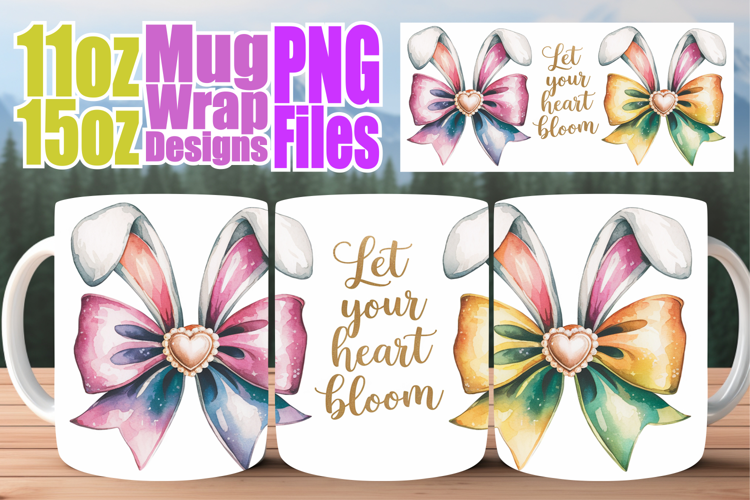 Sweet beginnings sublimation print wrap, Easter Bow