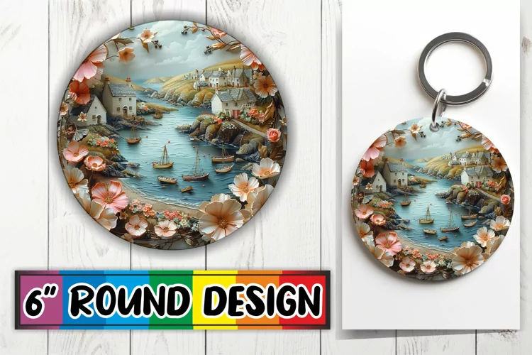 Scenic Round Ornament Selection