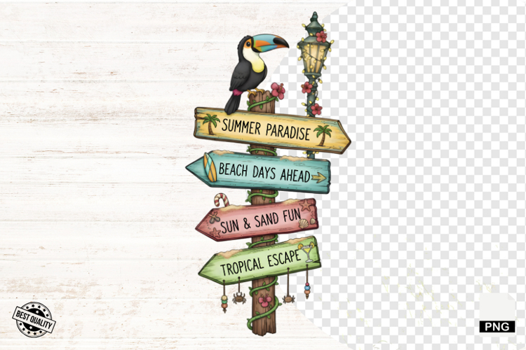 Summer Tropical Signspots Png Sublimation - Summer Clipart