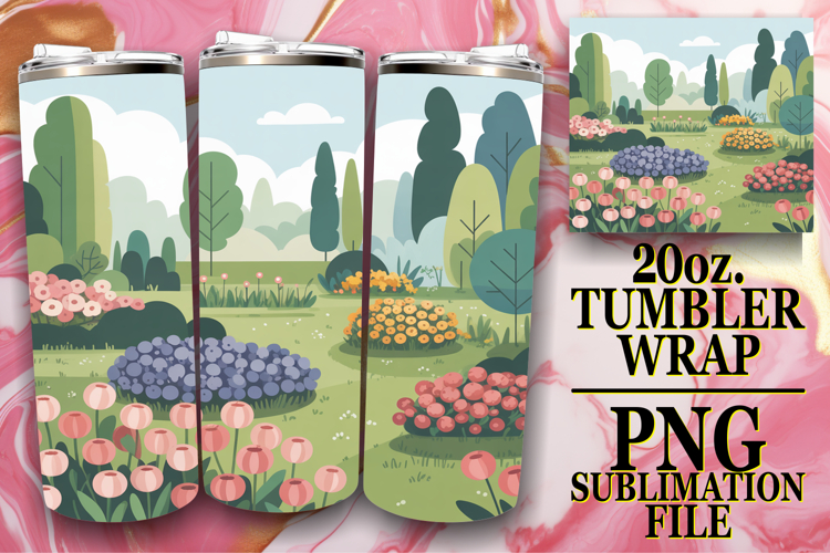 GENTLE SPIRITS 20oz TUMBLER WRAP, Spring