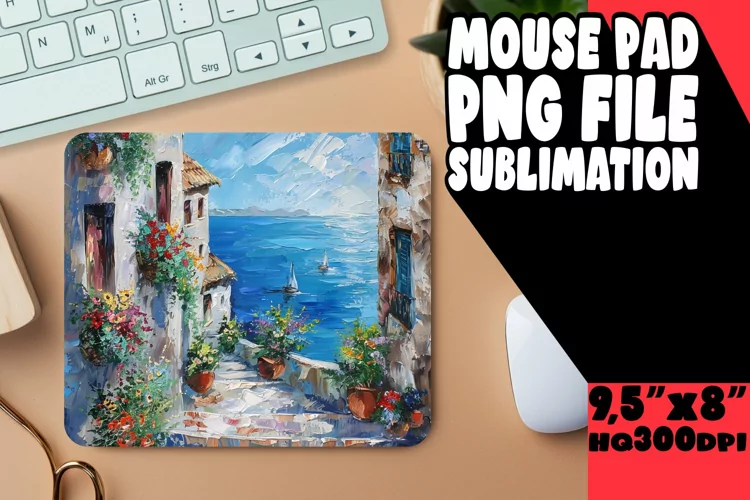 Delightful Beauty Mouse Pad Sublimation