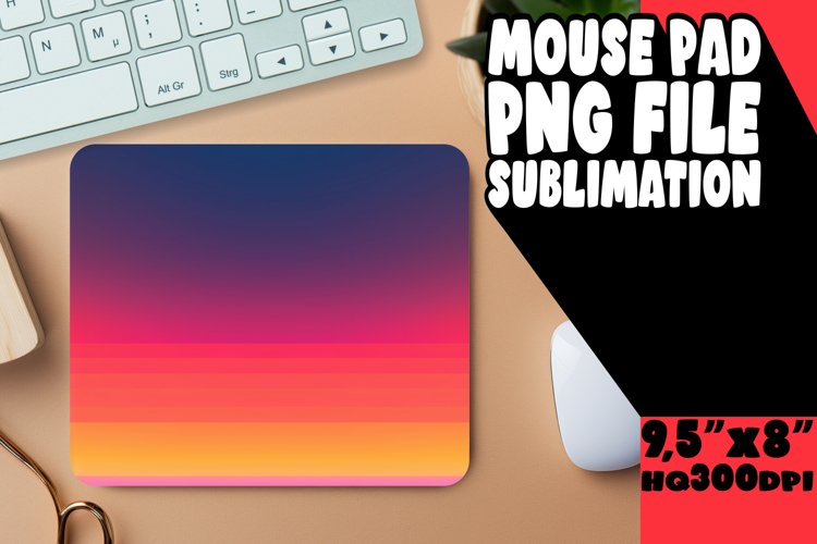 Unique Gradient Sublimation Mouse Pad Patterns