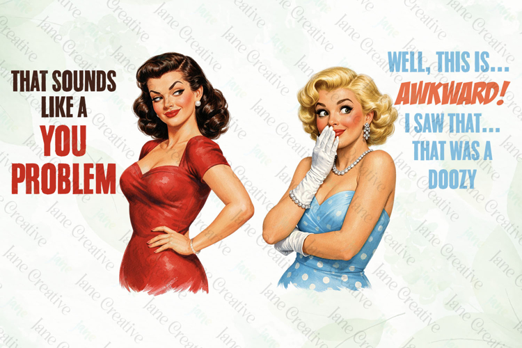 Funny Pin-up Girl Clipart