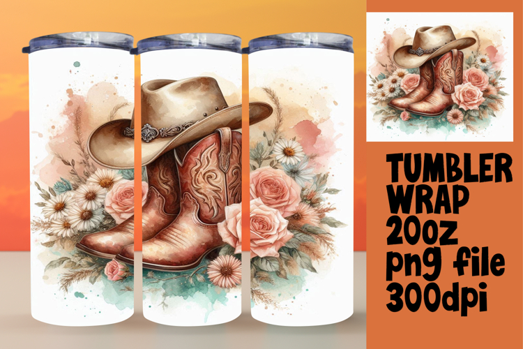 DYNAMIC 20oz Tumbler Artwork , Western