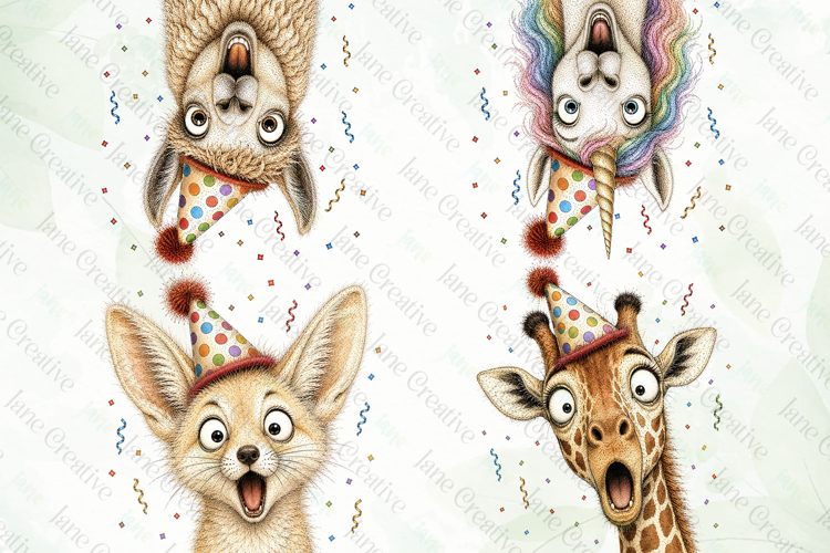 Surprise Birthday Animal PNG Clipart