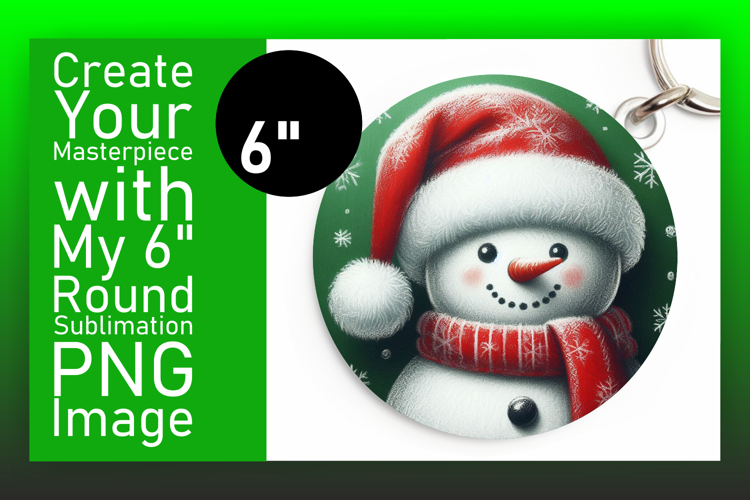 Trendy Circle Design Car Coaster PNG , Snowman