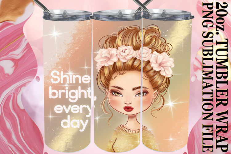 RADIANT GIFT 20oz TUMBLER WRAP, Woman