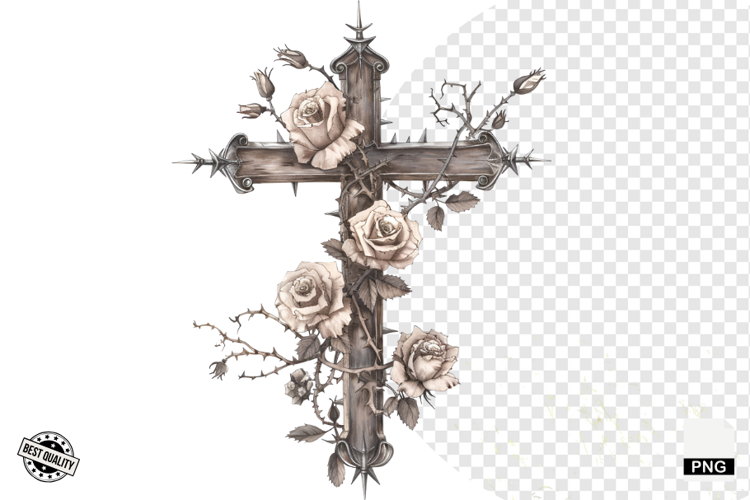 Watercolor Gothic Halloween Clipart