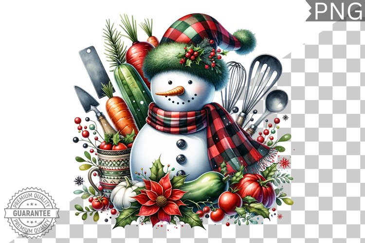 Christmas Snowman Clipart Image 23