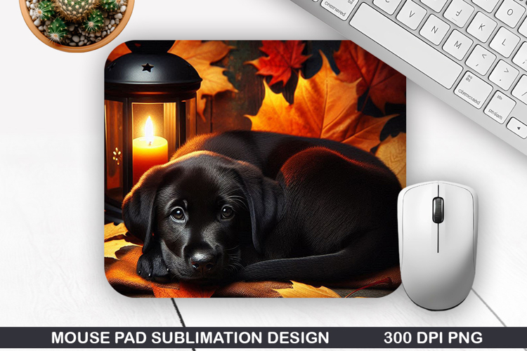 Halloween Dog Mouse Pad Sublimation, Halloween Mouse Pad PNG