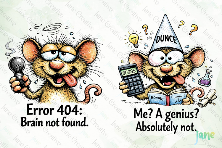 Silly Funny Mouse PNG
