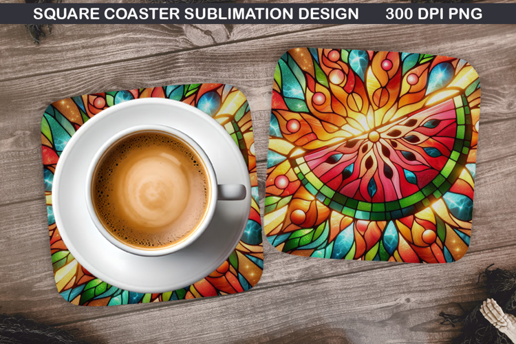 Summer Coaster Sublimation, Summer Coaster PNG Design