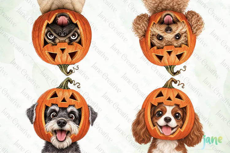 Cute Halloween Dog Clipart