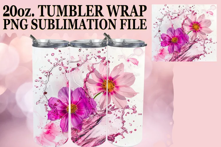 Lily Oasis: 20oz Sublimation Tumbler Art