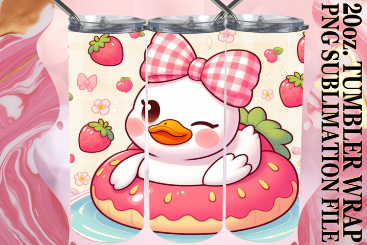 Whimsical nights 20oz tumbler wrap, Cute Goose