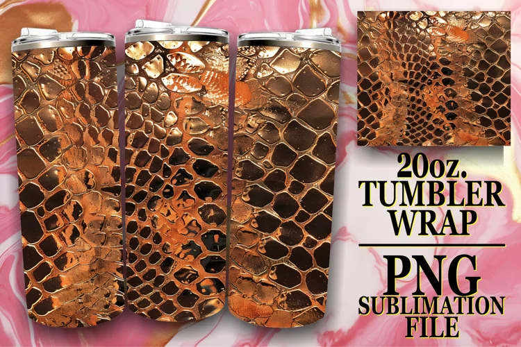 Patterned Puff Tumbler Wrap PNG