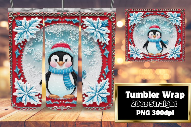 ELEGANT 20oz Tumbler Design for Any Occasion , 3D Xmas