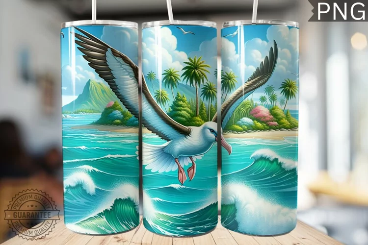 Albatross Tumbler Wrap - Albatross Tumbler Design