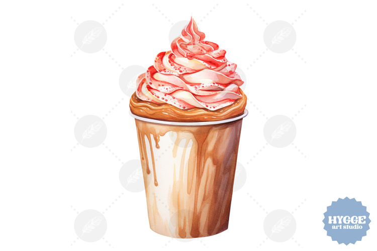 Christmas Coffee PNG | Christmas Latte PNG | Gingerbread PNG