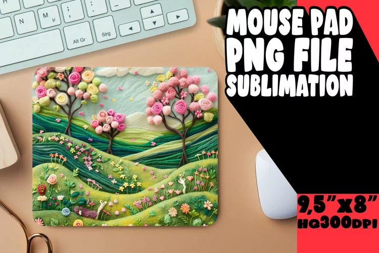 Beautiful 3D Summer for Mouse Pad Sublimation