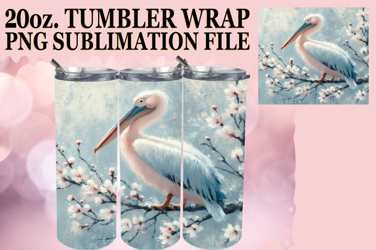 Blissful Reflections 20oz tumbler wrap, Birds