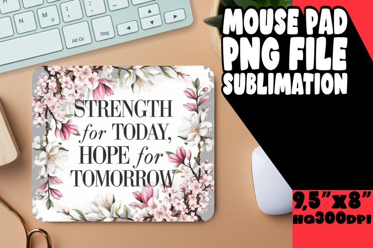 COZY MOUSE MAT INSPIRATIONAL SUBLIMATION, Religious