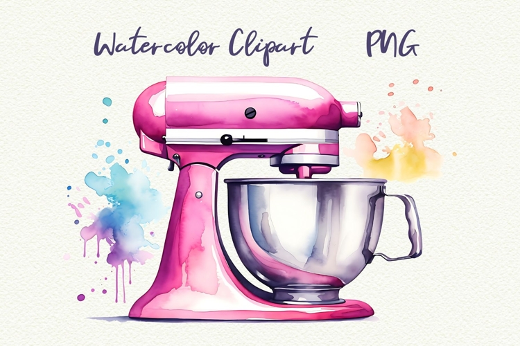 KitchenAid Stand Mixer Sublimation PNG Baking Clipart