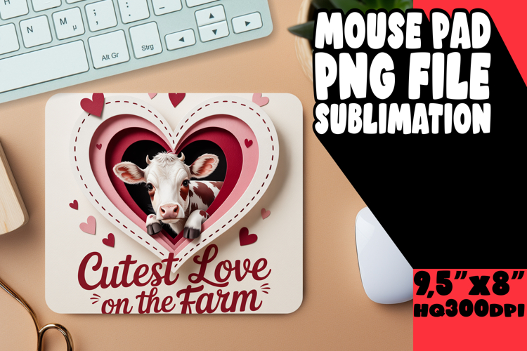 UNIQUE DESK PAD FUN IDEAS, Cute Cow