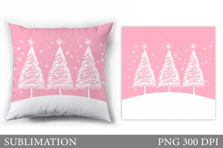 Christmas Tree Pillow Design. Christmas Tree Sublimation